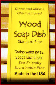 label for wood soap dish