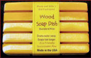 labeled wood soap dish